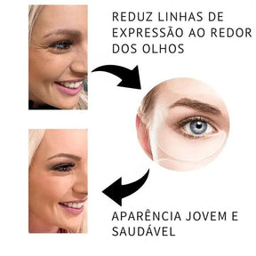 Adesivos faciais reutilizáveis antirrugas - 16 unidades