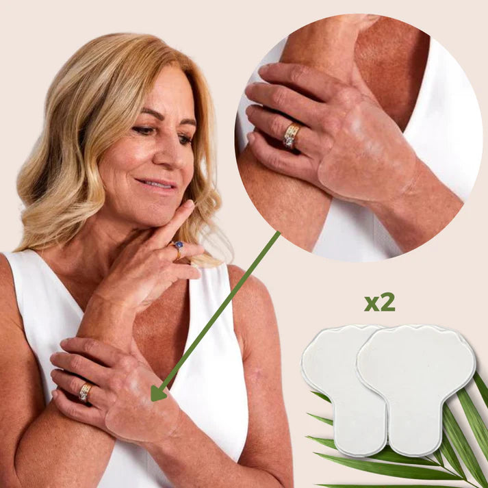 2x Adesivos antirrugas reutilizáveis para as mãos